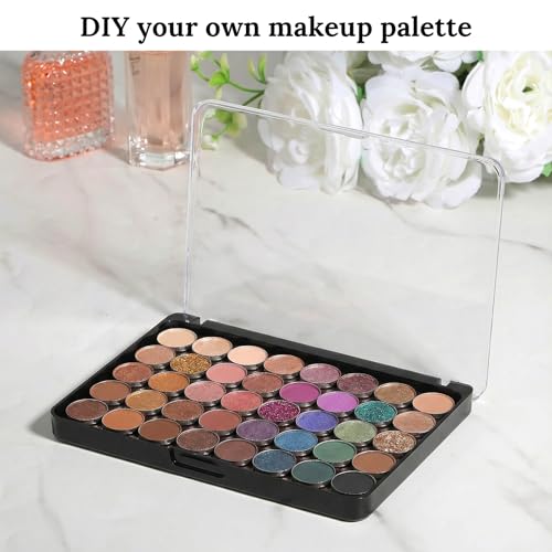 6-Pack Magnetic Makeup Palettes with Clear Top, 5.5x4 Inch
