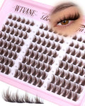 Brown Manga Lash Clusters - 144Pcs DIY Eyelash Extensions 10-16mm
