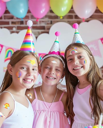 189Pc Cloud 9 Temporary Tattoos for Girls Birthday Party Favors