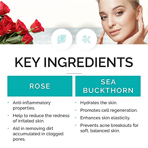 VITAMINS AND SEA BEAUTY Hydrating Facial Toner Mist with Sea Buckthorn + Rose, 8 fl oz