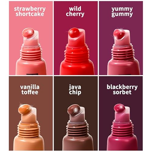 Hydrating tinted lip balm, Quick Full Lip Color Glow reviver melting lipgloss, soft supple lips mask (3PCS-A)