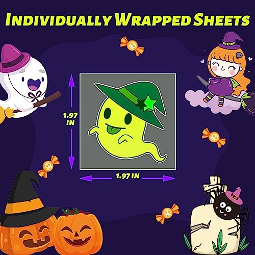 Winthrop 240 Pcs Glow in Dark Halloween Temporary Tattoos