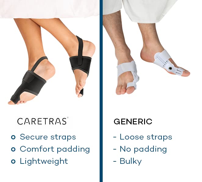 Caretras Bunion Corrector & Toe Straightener for Women & Men - Pain Relief & Comfort