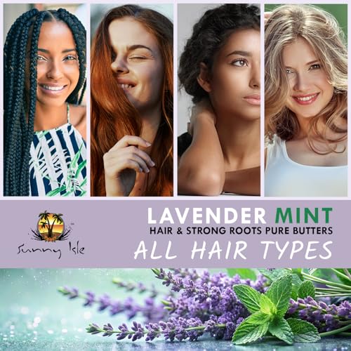 Sunny Isle Lavender Mint Hair Butter with Jamaican Black Castor Oil