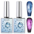 3D Water Drop Gel Top Coat Set – No Wipe, 2×15ml