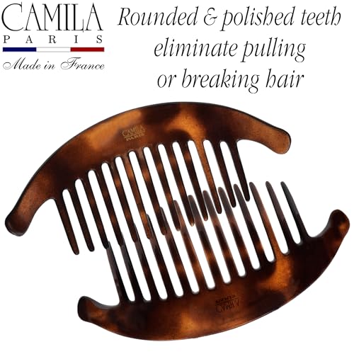 Camila Paris French Hair Combs Set - Tortoise Shell Side Clips