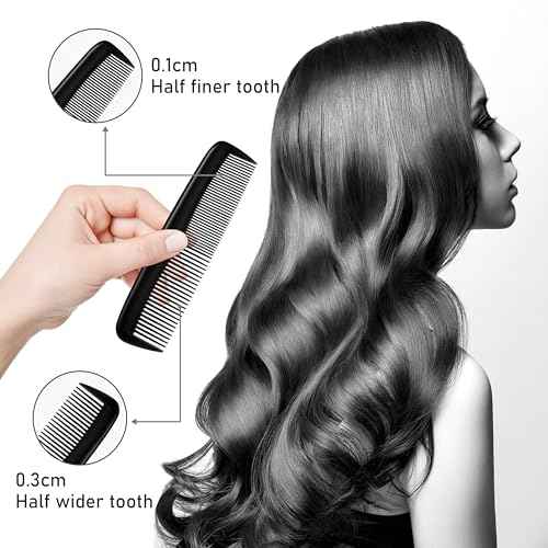 5 Pieces Versatile Combs For Women And Man, Detangler Wide Tooth,Rat Tail,Hair Care,Dandruff,Fine Tooth Comb,Styling Comb For All Hair Types.