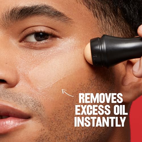 Revlon Face Roller, Oily Skin Control for Makeup, Oil Absorbing, Volcanic Reusable Facial Skincare Tool for At-Home or On-the-Go Mini Massage, 1 Count