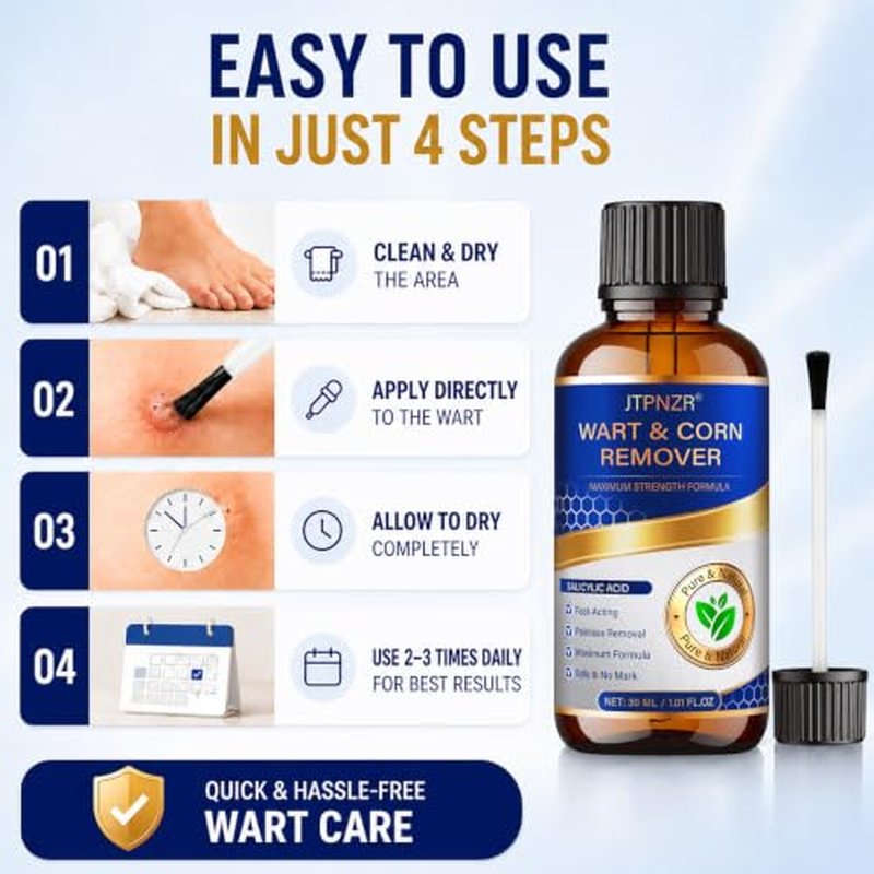 20% Salicylic Acid Skin Tag & Wart Remover - 30ml Kit