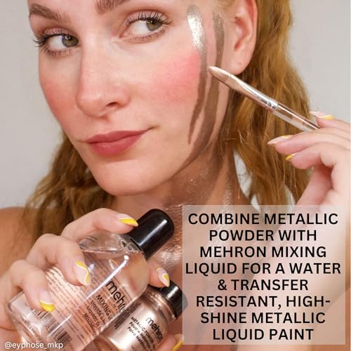Mehron Metallic Powder Lavender with Mixing Liquid