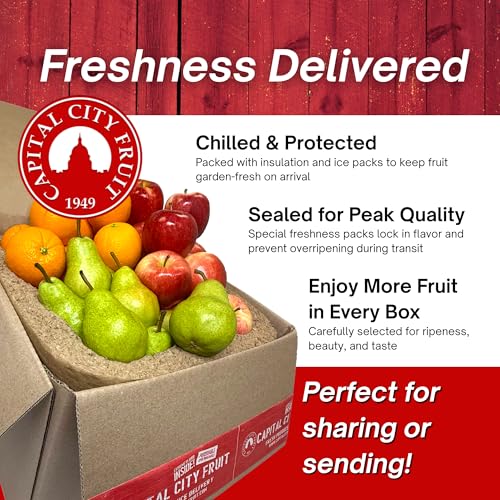 Mixed Fruit Gift Box - 32-Piece Gourmet Basket by Capital City Fruit