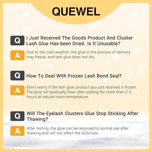 QUEWEL DIY Lash Extension Kit, Lashes Clusters Bond and Seal Waterproof, Eyelash Clusters Applicator Tool with Cluster Lashes Glue Remover for Natural Look DIY At Home(ZS-H01-kit)