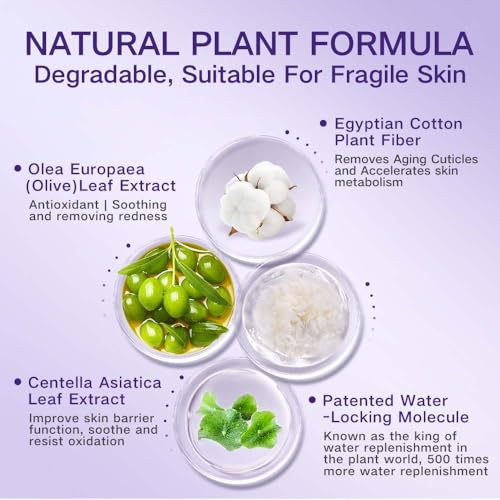 Exfoliating Face Wash For Skin Care, Body Scrub With Glycerin & Centella Extract, Soothing Repairing Hydrating & Non Comedogenic Daily Skincare, Travel Size Face Cleanser Gift For Women 2.82 Oz
