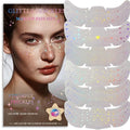 Holographic Glitter Freckles Face Tattoo Stickers - 12pcs
