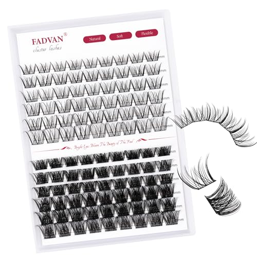FADVAN D Curly Lash Clusters - 108PC DIY Eyelash Extensions 10-16mm