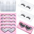 Maitys 30 Pack Empty Eyelash Boxes with Lash Trays | Pink