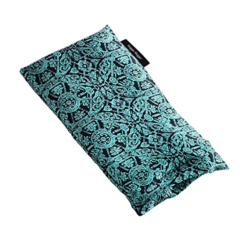 Hugger Mugger Silk Eye Pillow with Bead Filling - Teal