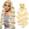 613 Blonde Body Wave Human Hair Bundles 18 20 22 Inch