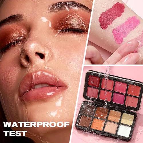 16 Color All-in-One Makeup Palette with Eyeshadow, Blush & Concealer