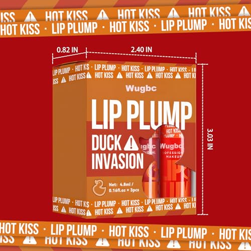 Lip Plumper Gloss Set - 3 Colors with Plumping Oil