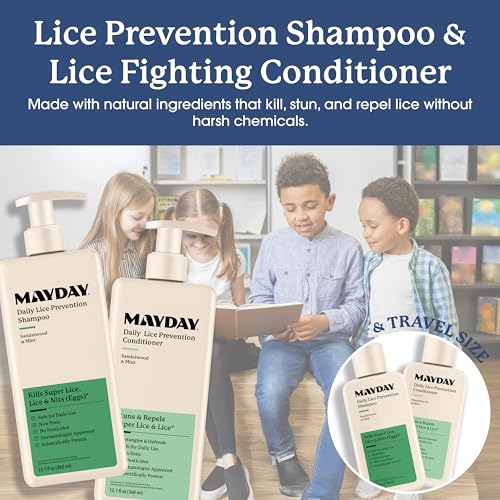 MAYDAY Family Lice Prevention & Sun Protection Bundle - Natural Insect Repellent & Sunscreen Set