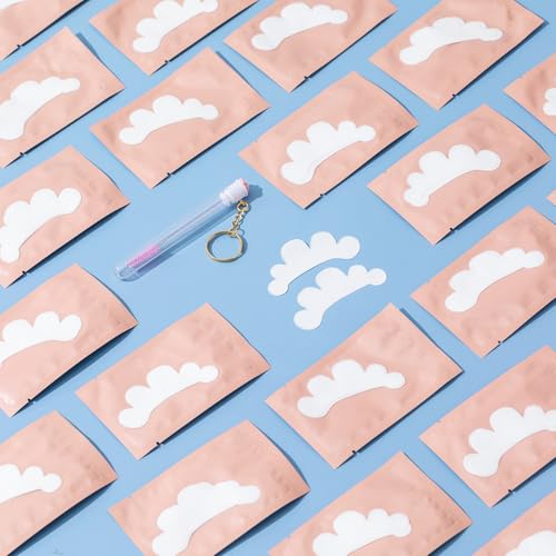 Under Eye Gel Pads for Lash Extensions, Lint-Free & Individually Wrapped, 100 Pairs