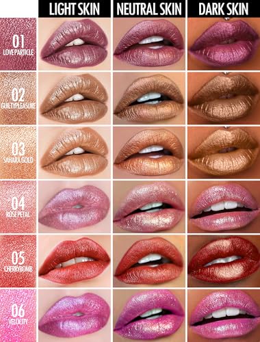 Anglicolor 6-Piece Metallic Glitter Lipstick Set