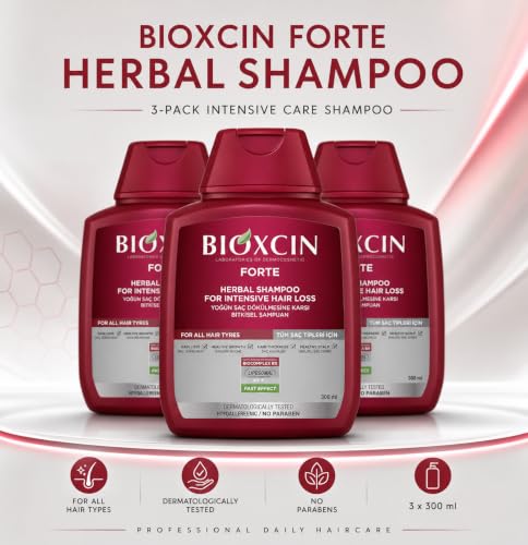 BIOXCIN Herbal Shampoo for Hair Loss & Thicker Hair Care