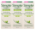 Simple Hydrating Moisturizer for Sensitive Skin - 4.2 Fl Oz Pack of 3