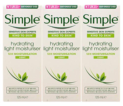 Simple Hydrating Moisturizer for Sensitive Skin - 4.2 Fl Oz Pack of 3