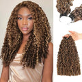 Burmese Curly Crochet Human Hair 16" - 60g Feather Extensions #4P27