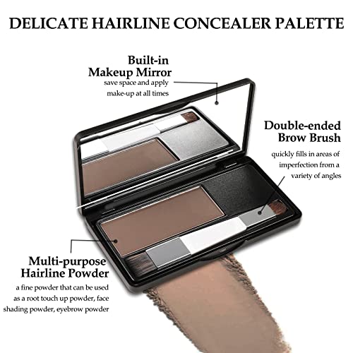 Boobeen Hair Shadow Powder Kit - Root Touch-Up with Brush
