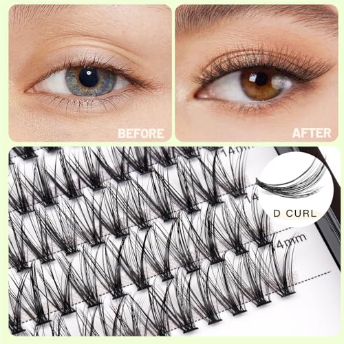 Bodermincer 20D Cluster Lashes Mixed Length 8-14mm