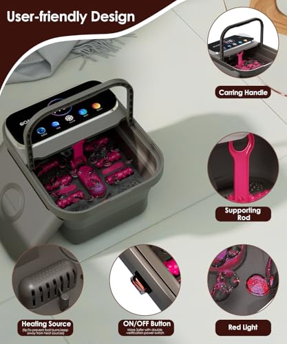 Collapsible Foot Spa with Heat, Bubble Function & Remote Control