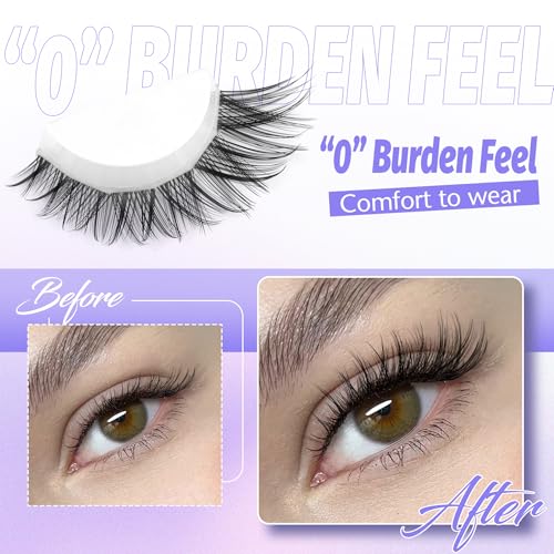 ALICE Wispy Cluster Lashes DIY Extension 8-16mm Invisible Band