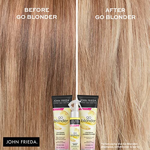 John Frieda Sheer Blonde Go Blonder Conditioner, Gradual Lightening Conditioner, 8.3 oz, with Citrus and Chamomile, featuring our BlondMend Technology