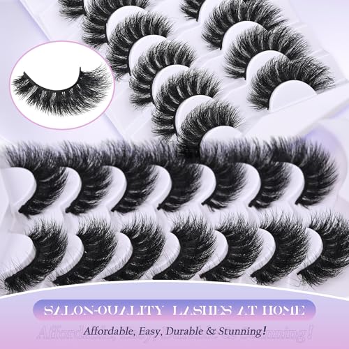 Faux Mink Strip Lashes 200D Volume 18MM Cat Eye (7 Pairs)