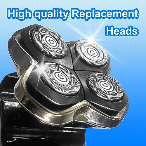 Shaver Replacement Blades compatible Skull Shaver for Pitbull Gold PRO/Pitbull Platinum Pro Shaver Heads (16 pcs)