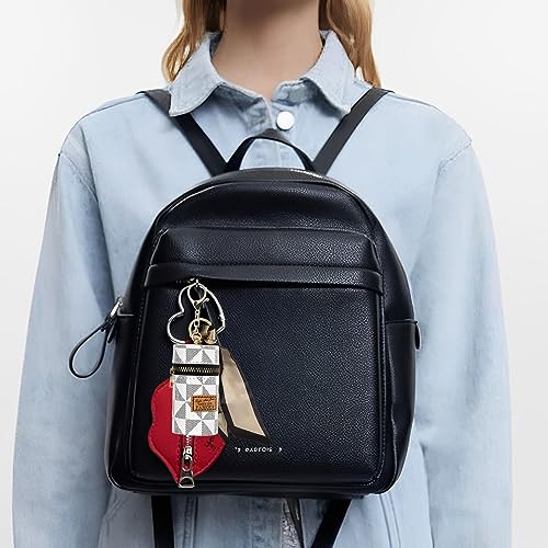 Adorila Lipstick Case Keychain with Scarf Charm