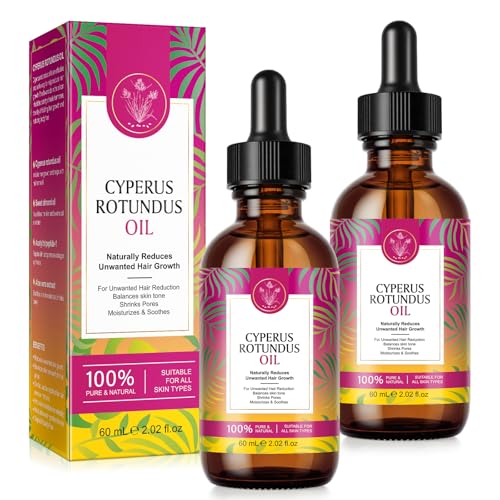 MASAIGGE Pink Cyperus Rotundus Oil Hair Removal & Inhibitor 2pcs for Face & Body