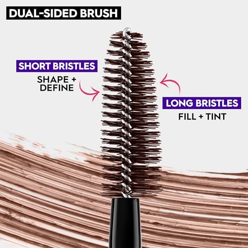 Urban Decay Neutral Brown Eyebrow Pencil & Tinted Volumizing Brow Gel Bundle - Brow Blade 2-in-1 Microblading Eyebrow Pen + Waterproof Pencil, Big Bush Waterproof 24HR Hold Brow Gel (Neutral Nana)