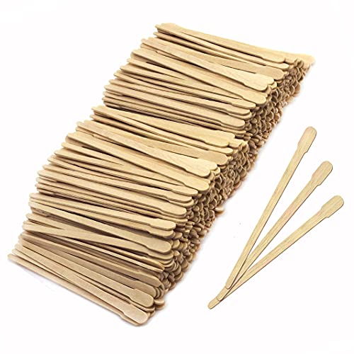Mibly 500 Pcs Wooden Wax Sticks for Hair Removal
