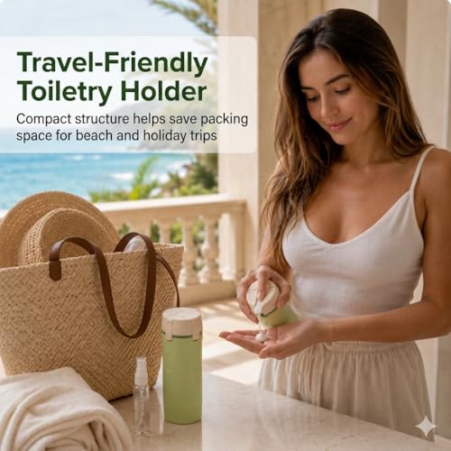 Aida & Hani 4-in-1 Travel Dispenser Bottles, 30ml Leak-Proof