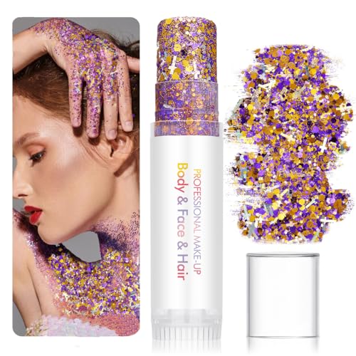 Body Glitter Stick Set - 2 Pack Face & Hair Sparkle