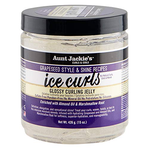 Aunt Jackie's Ice Curls Glossy Curling Jelly for Curls & Waves, 15 oz