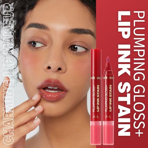 Beauty Glazed 2-in-1 Lip Stain & Plumping Gloss - Warm Cocoa Brown