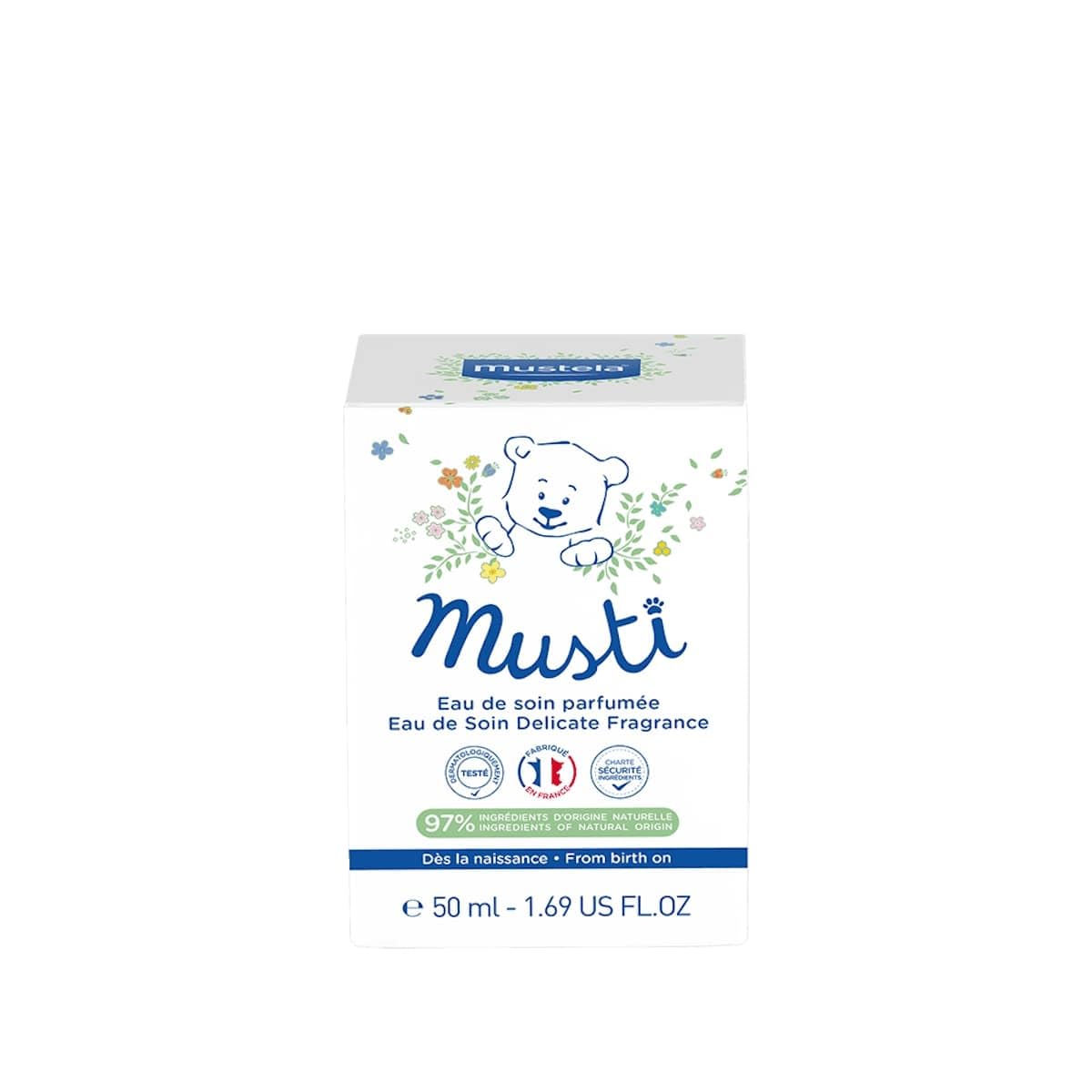 Mustela Musti - Baby Plant-Based Perfume & Cologne Spray - Delicate Fragrance for Boys & Girls - with Chamomile & Honey Extracts - Alcohol Free - 1.69 fl. oz.