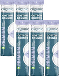 Cliganic 100% Cotton Makeup Remover Pads 540 Count (6 Packs of 90) - Hypoallergenic & Soft