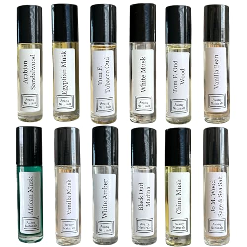 Fragrance Sample Set For Men - Roll On Body Oil, Travel Size