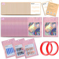 Complete Press-On Nail Packaging Set with Holographic Bags & Display Cards